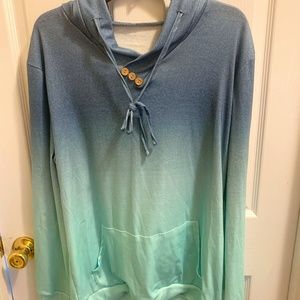 Large ombre hoodie!